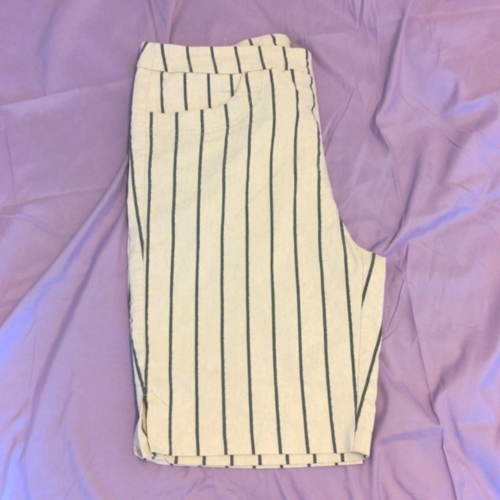 Pinstripe bermuda shorts